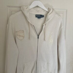 Ralph Lauren Off-White Men's hooded large pony sweatshirt